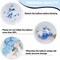 60PCS Blue Balloons, 12 Inches White Pastel Colored Confetti Latex Balloons Garland Arch with Ribbon